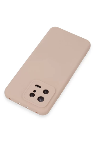 Xiaomi Mi 13 Kılıf Nano içi Kadife Silikon - Pudra