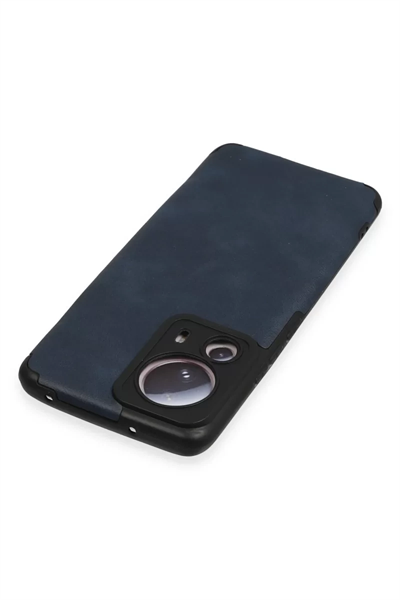 Xiaomi Mi 13 Lite Kılıf Loop Deri Silikon - Lacivert
