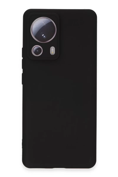 Xiaomi Mi 13 Lite Kılıf Nano içi Kadife Silikon - Siyah