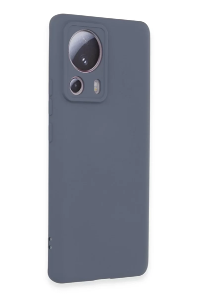 Xiaomi Mi 13 Lite Kılıf Nano içi Kadife Silikon - Gri