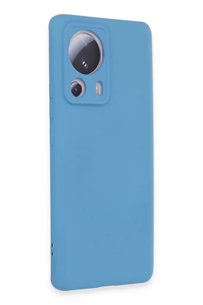 Xiaomi Mi 13 Lite Kılıf Nano içi Kadife Silikon - Mavi