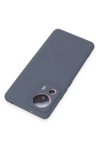 Xiaomi Mi 13 Lite Kılıf Nano içi Kadife Silikon - Gri