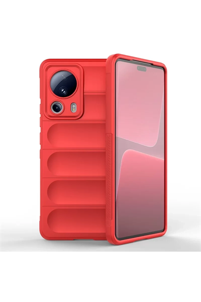 Xiaomi Mi 13 Lite Kılıf Optimum Silikon - Kırmızı