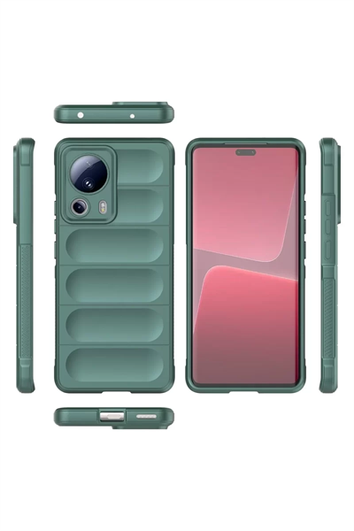 Xiaomi Mi 13 Lite Kılıf Optimum Silikon - Koyu Yeşil