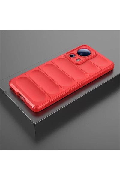 Xiaomi Mi 13 Lite Kılıf Optimum Silikon - Kırmızı
