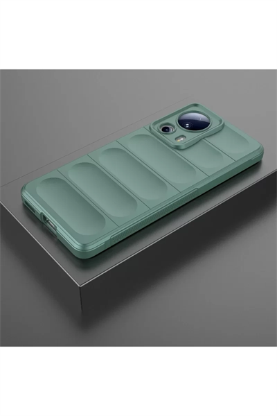 Xiaomi Mi 13 Lite Kılıf Optimum Silikon - Koyu Yeşil