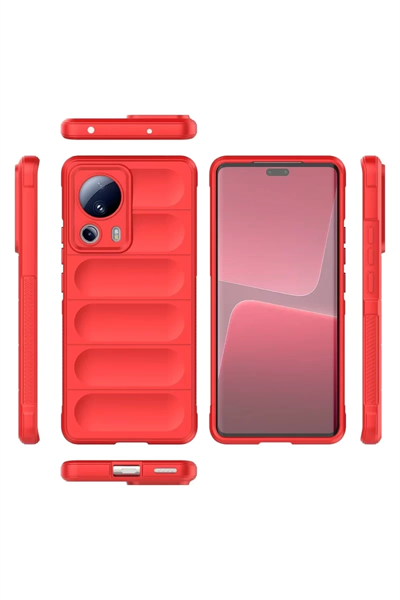 Xiaomi Mi 13 Lite Kılıf Optimum Silikon - Kırmızı