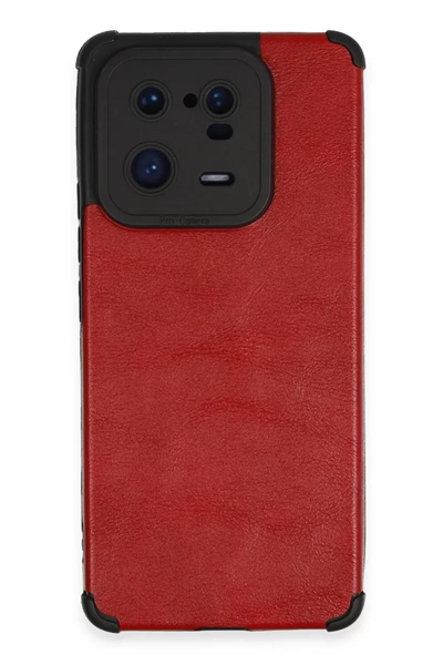 Xiaomi Mi 13 Pro Kılıf Loop Deri Silikon - Kırmızı