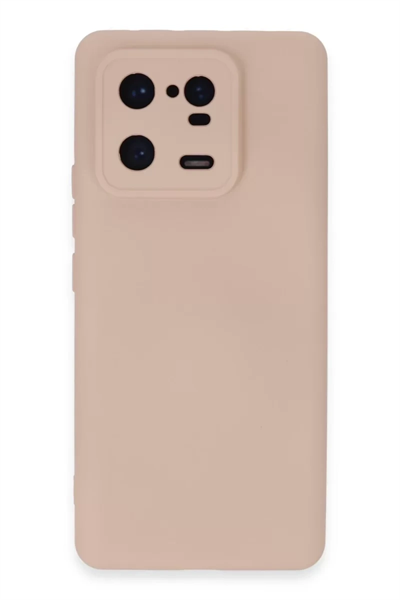 Xiaomi Mi 13 Pro Kılıf Nano içi Kadife Silikon - Pudra