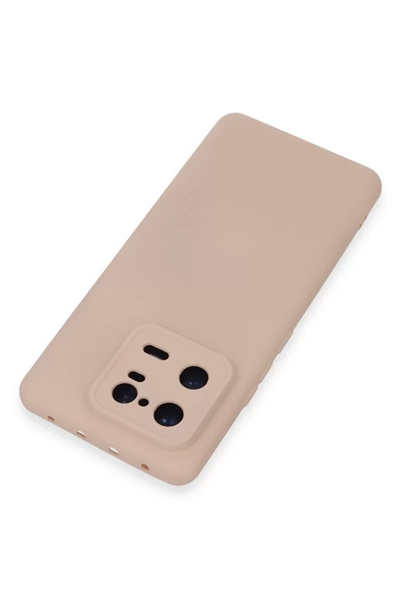 Xiaomi Mi 13 Pro Kılıf Nano içi Kadife Silikon - Pudra