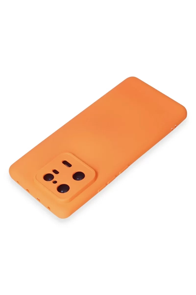 Xiaomi Mi 13 Pro Kılıf Nano içi Kadife Silikon - Turuncu