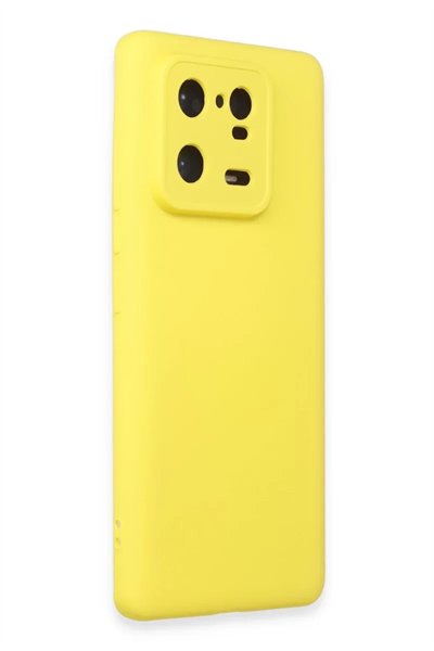 Xiaomi Mi 13 Pro Kılıf Nano içi Kadife Silikon - Sarı