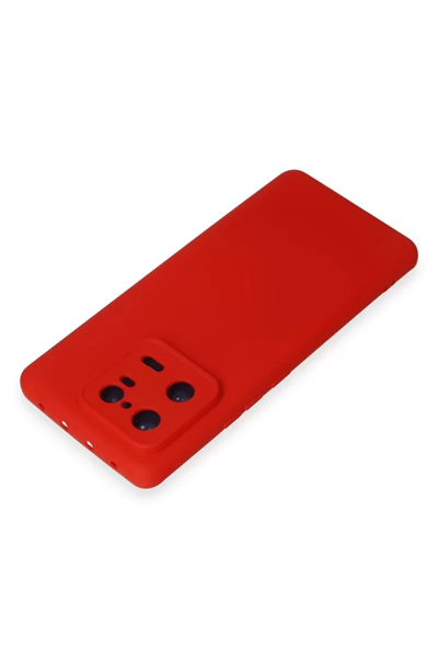 Xiaomi Mi 13 Pro Kılıf Nano içi Kadife Silikon - Kırmızı