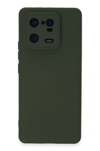 Xiaomi Mi 13 Pro Kılıf Nano içi Kadife Silikon - Koyu Yeşil