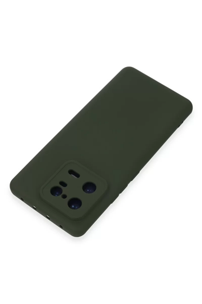 Xiaomi Mi 13 Pro Kılıf Nano içi Kadife Silikon - Koyu Yeşil
