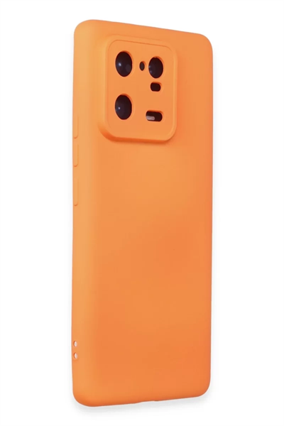 Xiaomi Mi 13 Pro Kılıf Nano içi Kadife Silikon - Turuncu