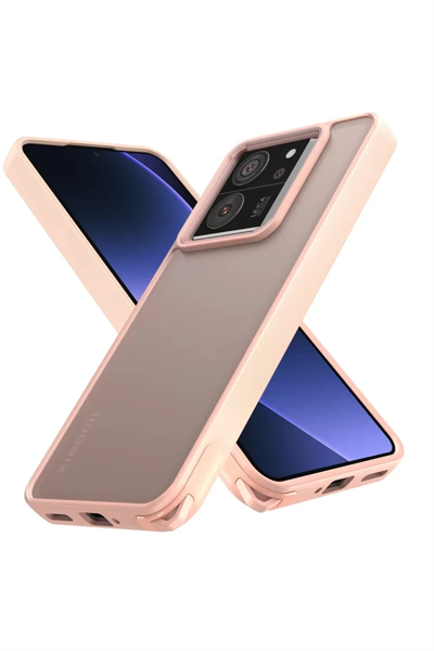 Xiaomi Mi 13T Kılıf Elegant Kapak - Pudra