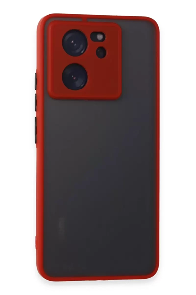 Xiaomi Mi 13T Pro Kılıf Montreal Silikon Kapak - Kırmızı