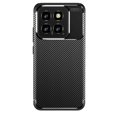 Xiaomi Mi 14T Kılıf Auto Focus Karbon Kapak - Siyah