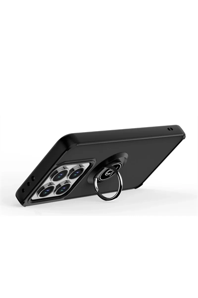 Xiaomi Mi 14T Montreal Yüzüklü Silikon Kapak - Lacivert
