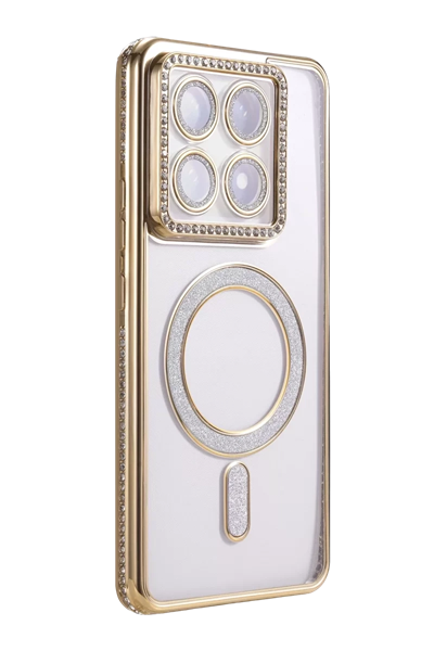 Xiaomi Mi 14T Pro Joke Simli Magneticsafe Kılıf - Gold