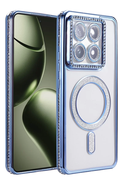 Xiaomi Mi 14T Pro Joke Simli Magneticsafe Kılıf - Mavi