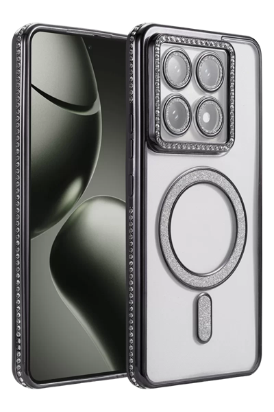 Xiaomi Mi 14T Pro Joke Simli Magneticsafe Kılıf - Siyah