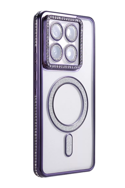 Xiaomi Mi 14T Pro Joke Simli Magneticsafe Kılıf - Derin Mor