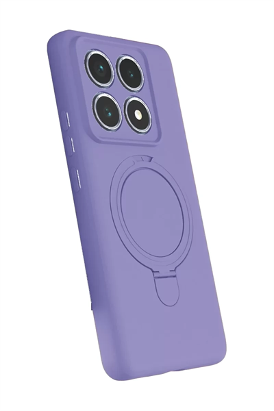 Xiaomi Mi 14T Pro Regal Magsafe Standlı Kapak - Lila