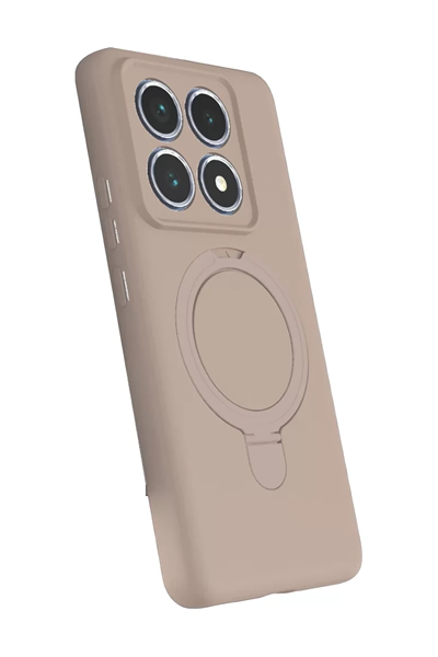 Xiaomi Mi 14T Pro Regal Magsafe Standlı Kapak - Çöl Titanyum