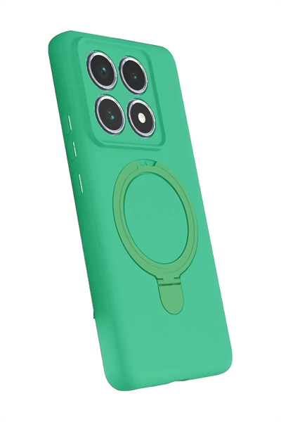 Xiaomi Mi 14T Pro Regal Magsafe Standlı Kapak - Yeşil