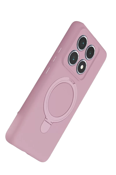 Xiaomi Mi 14T Pro Regal Magsafe Standlı Kapak - Açık Pembe