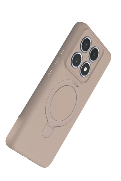 Xiaomi Mi 14T Pro Regal Magsafe Standlı Kapak - Çöl Titanyum