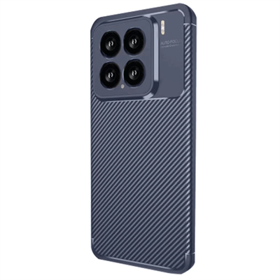 Xiaomi Mi 15 Kılıf Auto Focus Karbon Kapak - Lacivert