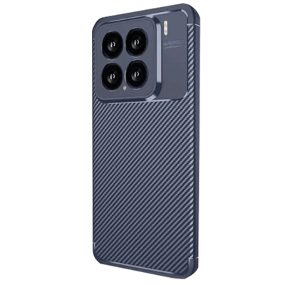 Xiaomi Mi 15 Kılıf Auto Focus Karbon Kapak - Lacivert
