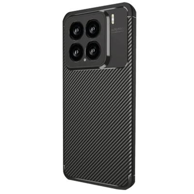 Xiaomi Mi 15 Kılıf Auto Focus Karbon Kapak - Siyah