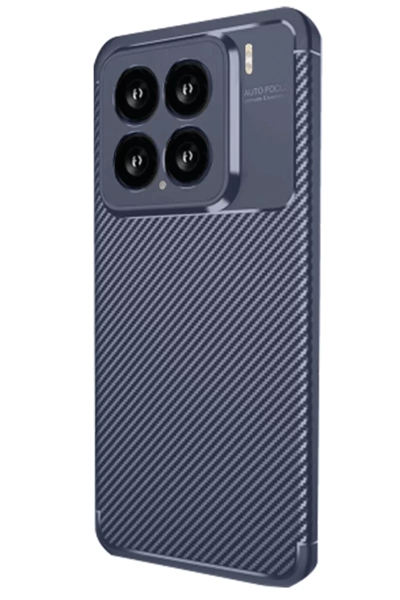 Xiaomi Mi 15 Kılıf Auto Focus Karbon Kapak - Lacivert