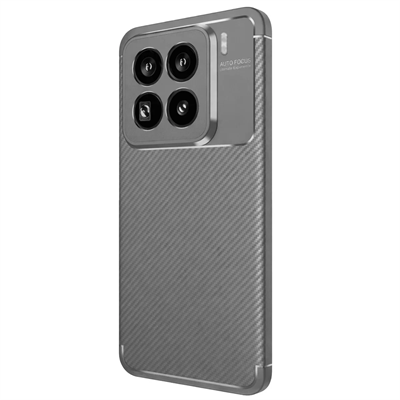 Xiaomi Mi 15 Pro Kılıf Auto Focus Karbon Kapak - Gri