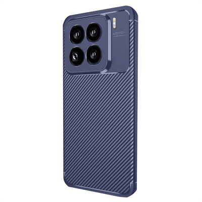 Xiaomi Mi 15 Pro Kılıf Auto Focus Karbon Kapak - Lacivert