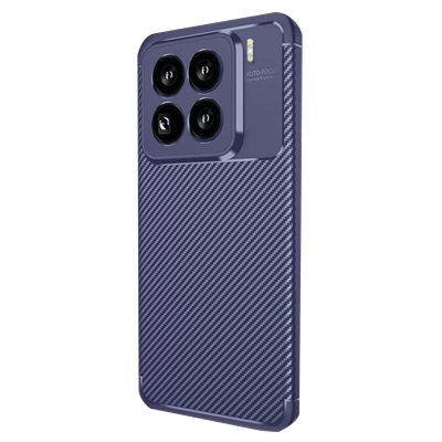 Xiaomi Mi 15 Pro Kılıf Auto Focus Karbon Kapak - Lacivert