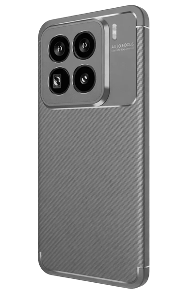 Xiaomi Mi 15 Pro Kılıf Auto Focus Karbon Kapak - Gri