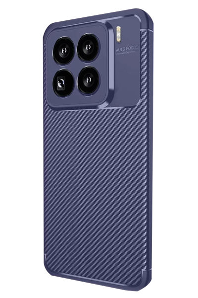 Xiaomi Mi 15 Pro Kılıf Auto Focus Karbon Kapak - Lacivert