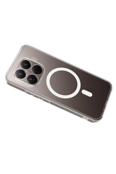 Xiaomi Mi 15T Pro Combo Sert Şeffaf Magsafe Kapak - Şeffaf