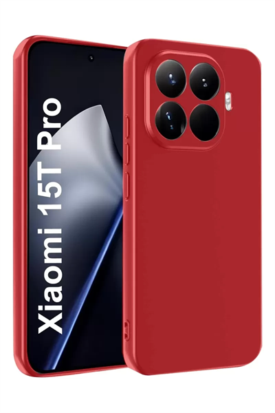 Xiaomi Mi 15T Pro First Silikon - Kırmızı