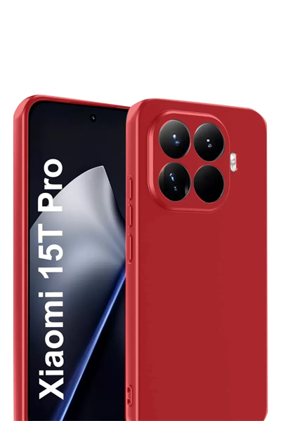 Xiaomi Mi 15T Pro First Silikon - Kırmızı