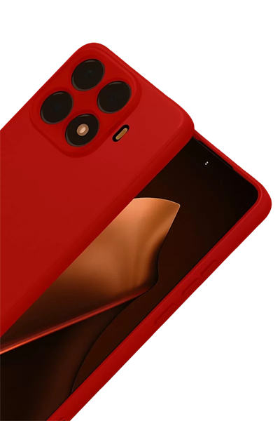 Xiaomi Mi 15T Pro Nano içi Kadife Silikon - Kırmızı