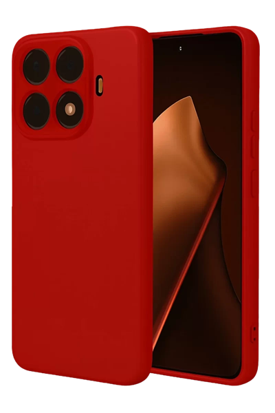 Xiaomi Mi 15T Pro Nano içi Kadife Silikon - Kırmızı