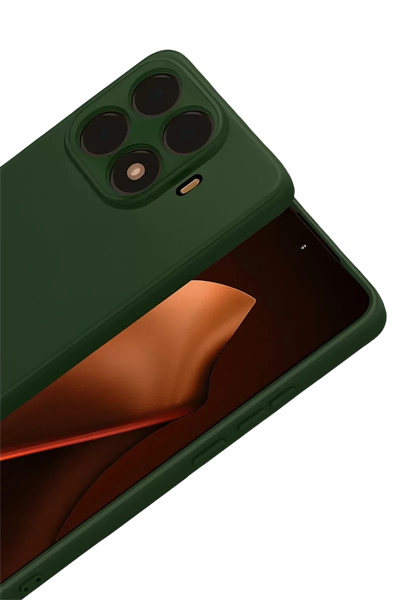 Xiaomi Mi 15T Pro Nano içi Kadife Silikon - Koyu Yeşil