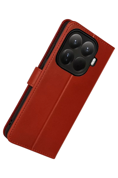Xiaomi Mi 15T Pro Trend S Plus Kapaklı Kılıf - Kırmızı