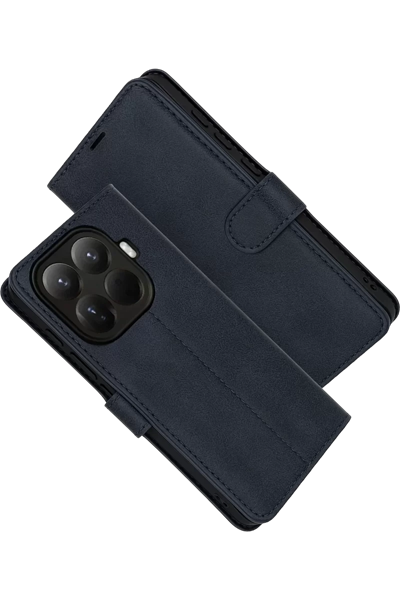 Xiaomi Mi 15T Pro Trend S Plus Kapaklı Kılıf - Lacivert